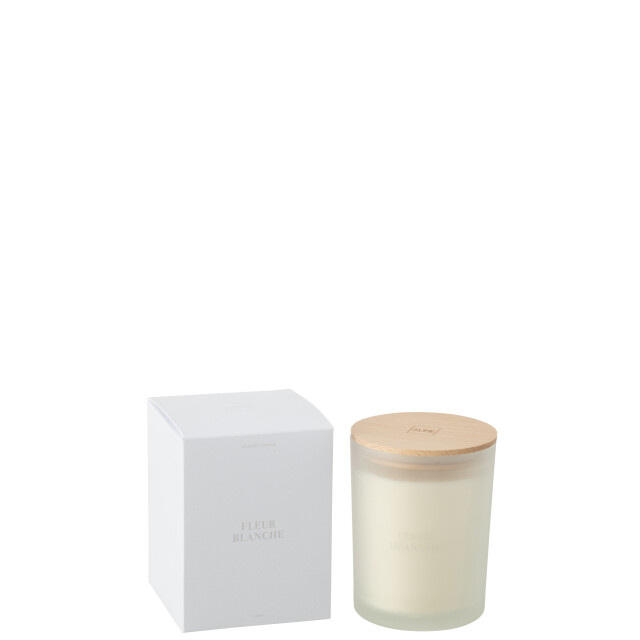 J-Line geurkaars accords essentiels fleur blanche-52h 10.5x10.5x14cm 3066149 large