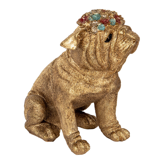 Clayre & Eef Decoratie beeld hond 29x17x29 cm kunststof 3066167 large