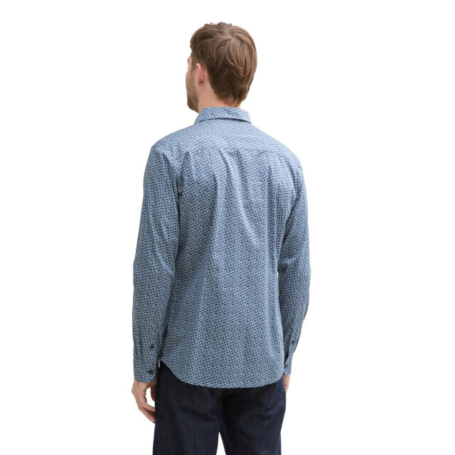 Tom Tailor Fitted printed stretch shirt dessin 5309.39.0238 large