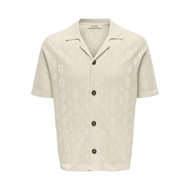 Only & Sons Onsken life reg 12 ss shirt knit beige 5319.05.0004 large