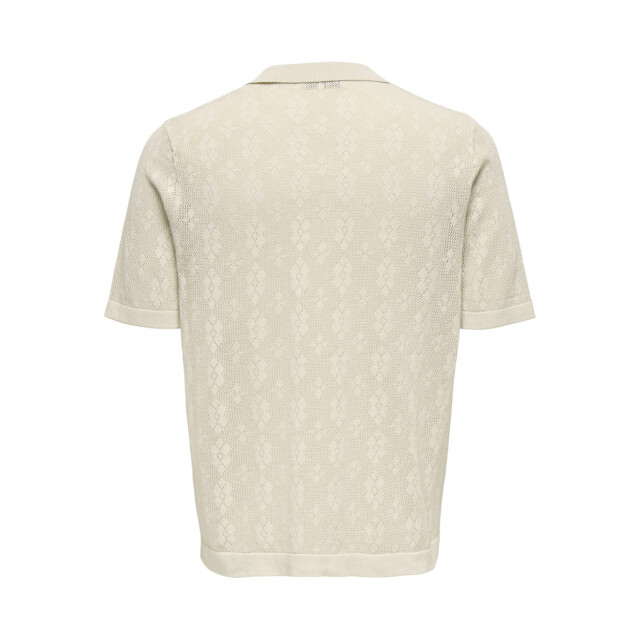 Only & Sons Onsken life reg 12 ss shirt knit beige 5319.05.0004 large