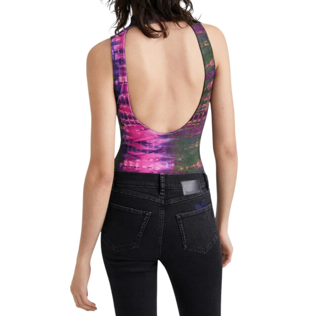 Desigual Tie-dye bodysuit Desigual Paarse Tie-dye Bodysuit large