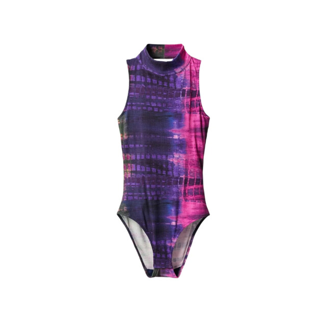 Desigual Tie-dye bodysuit Desigual Paarse Tie-dye Bodysuit large