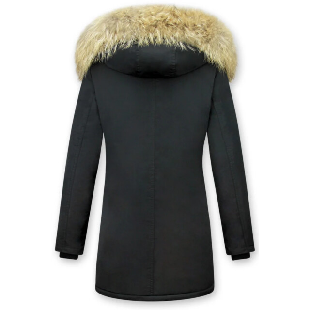 Gentile Bellini Parka jas met bontkraag DM8811-1 large