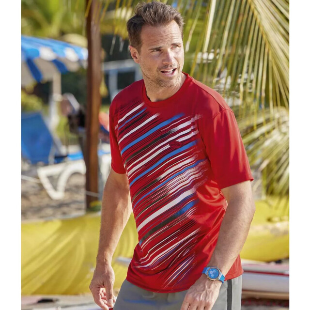 Atlas For Men Heren sport t-shirt (pak van 3) UTAF657_redwhiteblue large