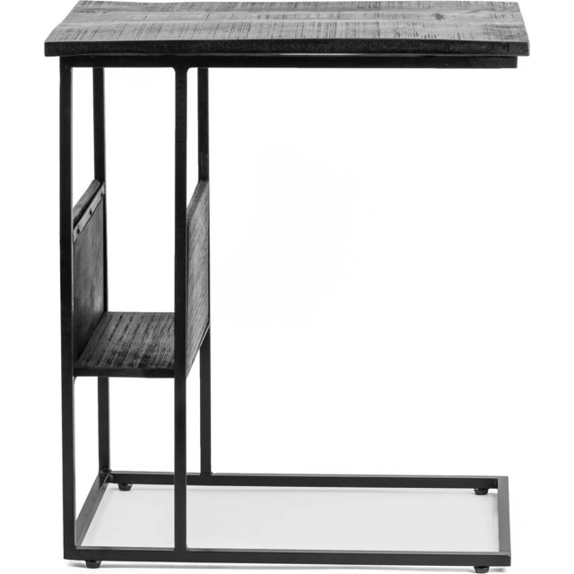 Vtw Living Bijzettafel met magazinehouder van mangohout bijzettafels laptoptafel - 3057045 large