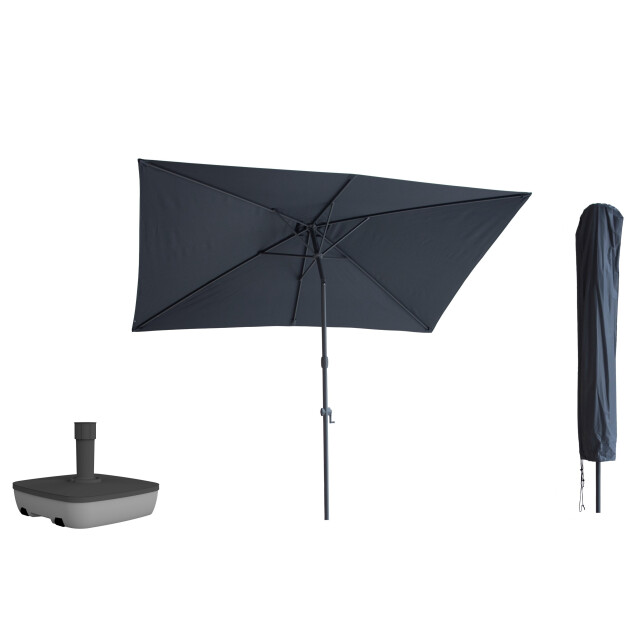 Kopu ® sevilla parasol rechthoek 200x300 cm met hoes en voet 2938549 large