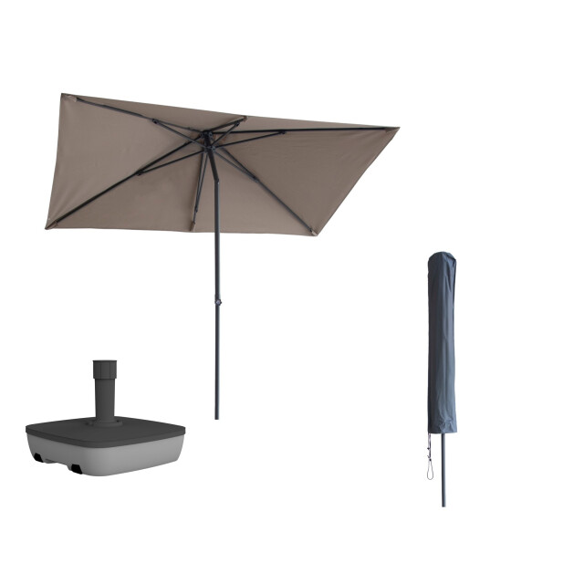 Kopu ® leon parasol rechthoek 150x250 cm met hoes en voet - 2938331 large