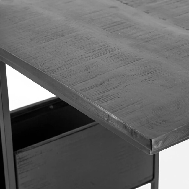 Vtw Living Bijzettafel met magazinehouder van mangohout bijzettafels laptoptafel - 3057045 large