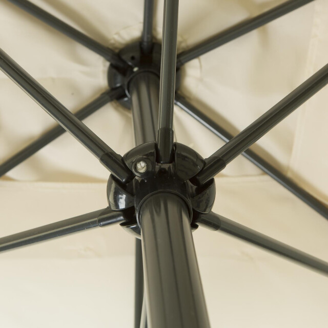 Kopu ® altea parasol vierkant 230x230 cm met windvanger creme 3066315 large