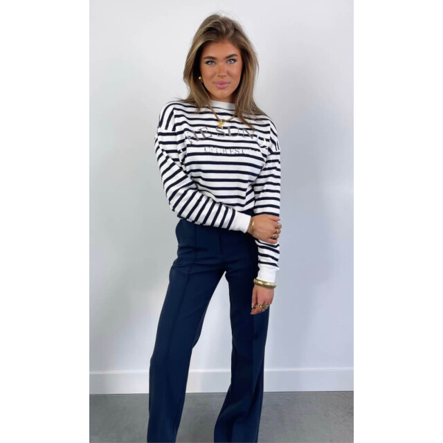 Nukus Noa pullover navy noa pullover off white navy large