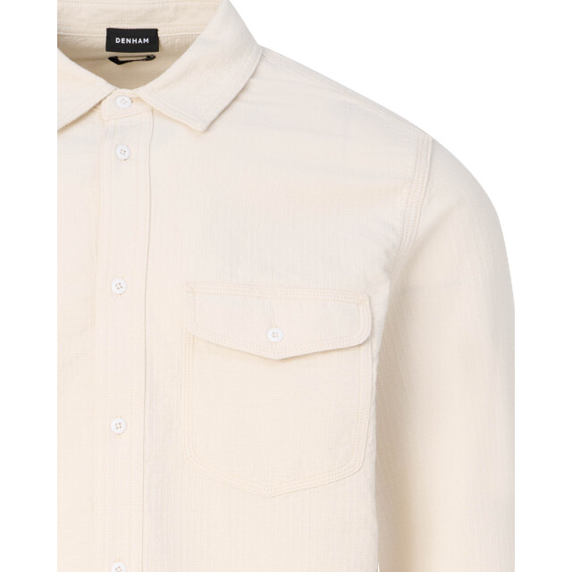 Denham Worker casual overhemd met lange mouwen 101098-001-XL large