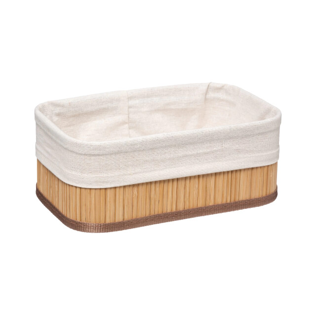 Casa di Elturo Set van 3 stuks opbergmanden bamboe wit – l: 30x20x12cm, m: 25x15x10cm, s: 2789353 large