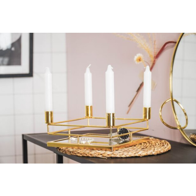Casa di Elturo Mirror tray kandelaar vierkant - l21 x b21 x h9 cm 1358822 large