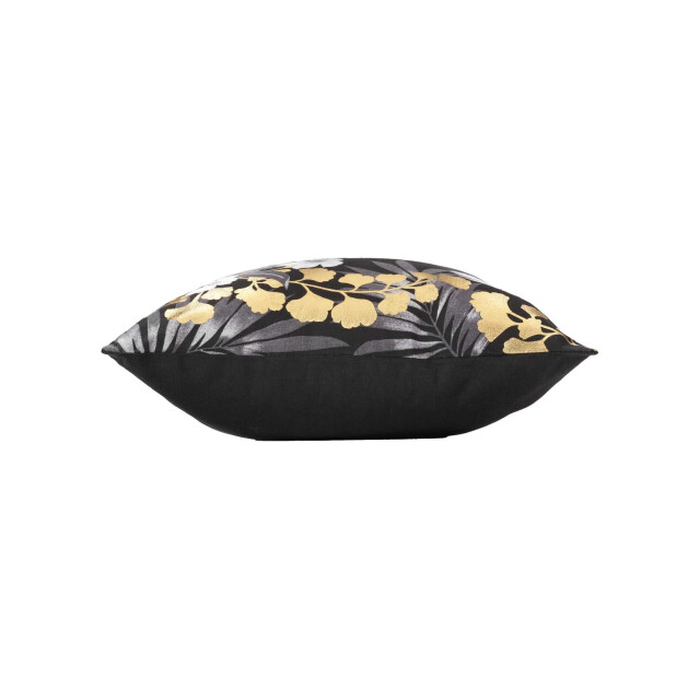 Casa di Elturo Kussen flowers – zwart – goud – 40 x 40 cm (incl. vulling) 2833579 large