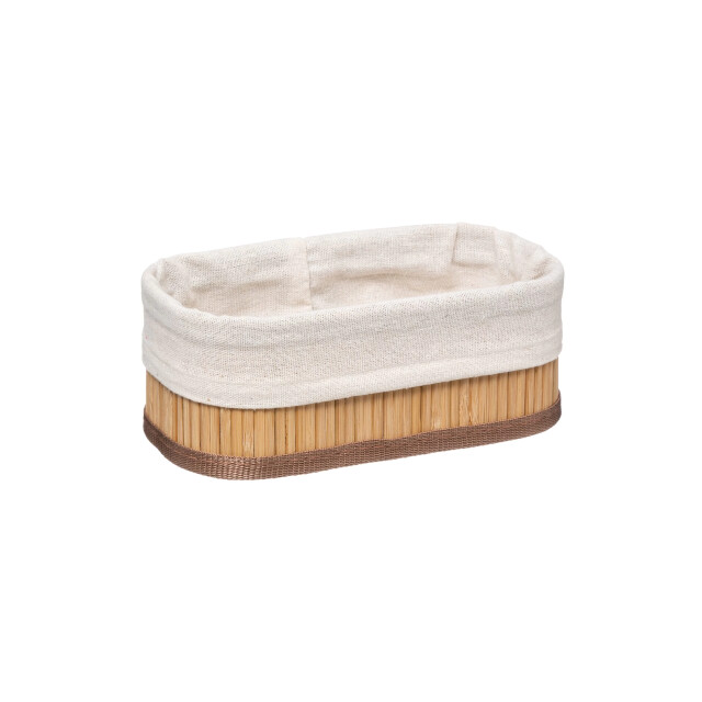 Casa di Elturo Set van 3 stuks opbergmanden bamboe wit – l: 30x20x12cm, m: 25x15x10cm, s: 2789353 large
