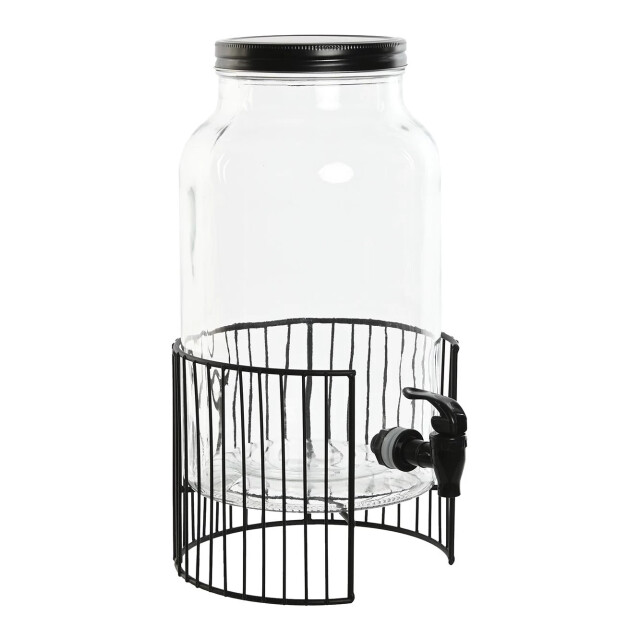 Casa di Elturo Glazen dispenser met metalen onderstel en tapkraan 5,5l - 2837973 large