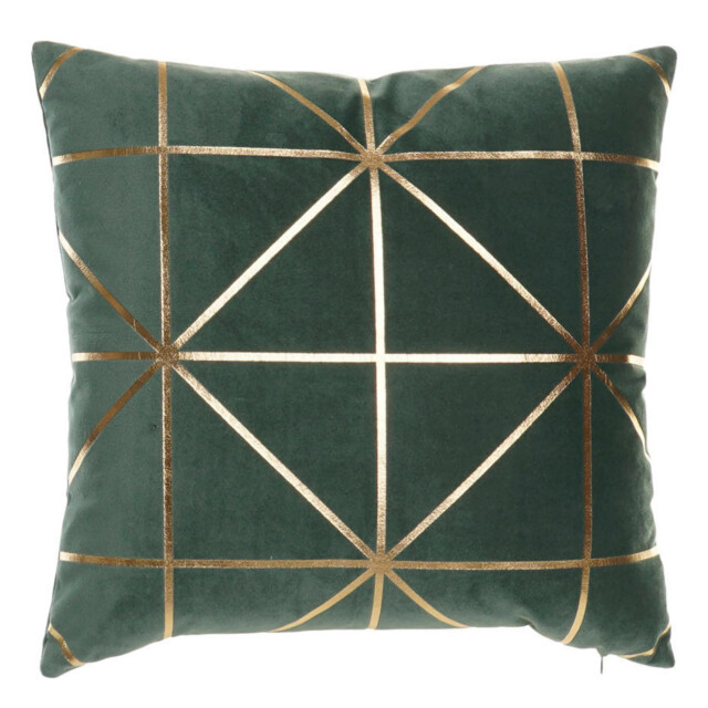Casa di Elturo Sierkussen velvet geometrie & goud 45 x 45 cm (incl. vulling) 1983781 large