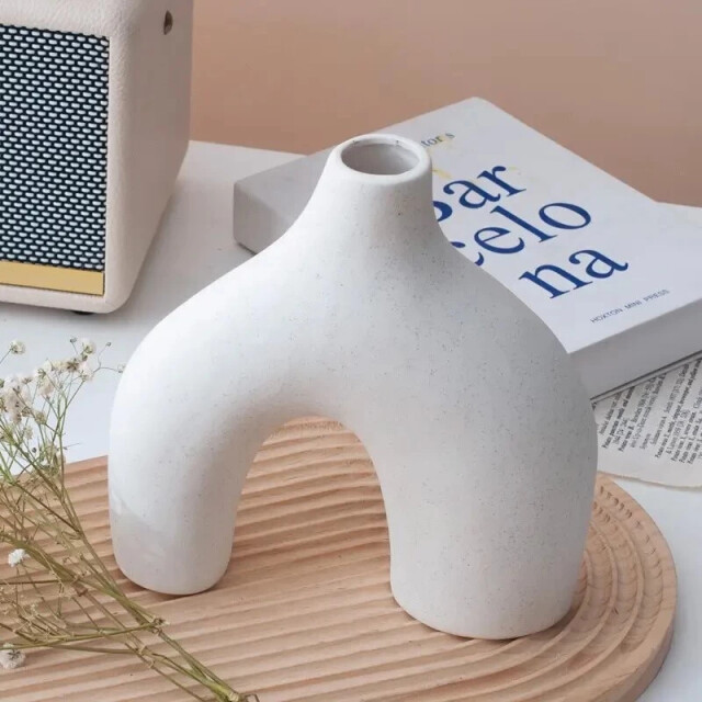 Casa di Elturo Vaas boho keramiek – zand – h20 cm 2837153 large