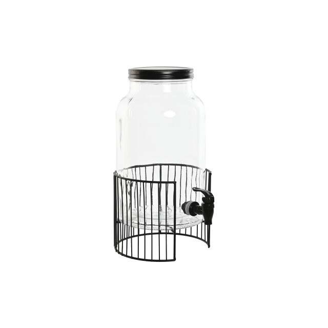 Casa di Elturo Glazen dispenser met metalen onderstel en tapkraan 5,5l - 2837973 large