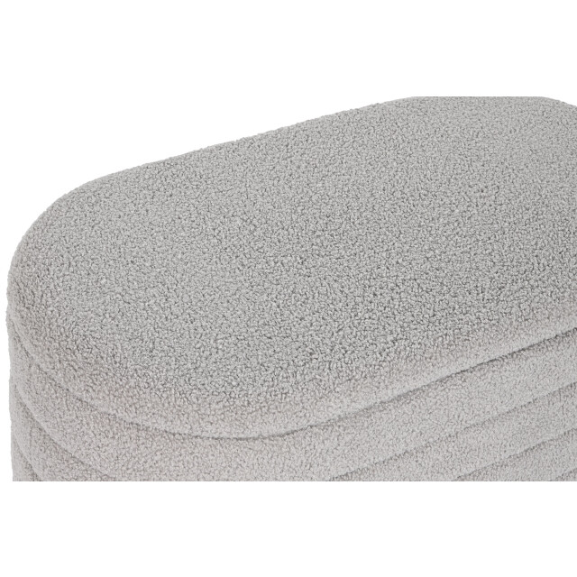 Casa di Elturo Bank poef teddy met opbergruimte goudkleurige bies - l80 x b40 x h42 2837974 large