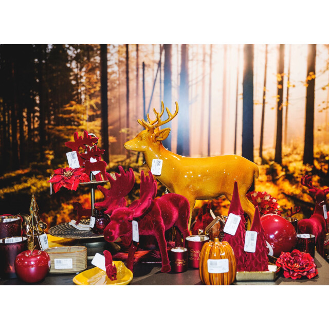 Casa di Elturo Velvet eland/rendier donker rood 1358744 large