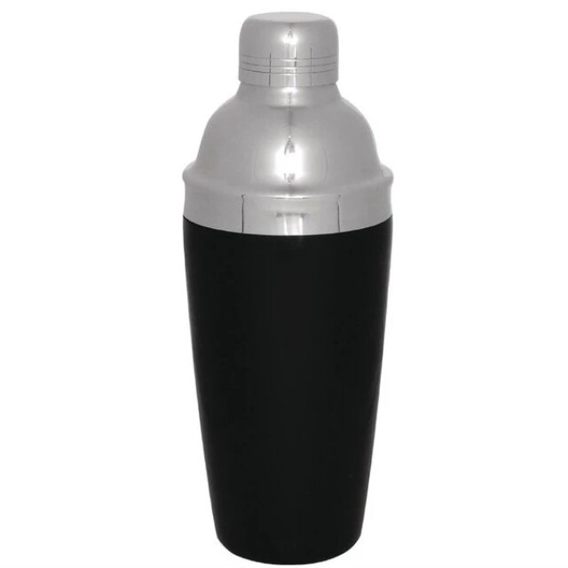 Casa di Elturo Cocktailshaker blackjack – rvs – zwart – Ø 9,5 x h 22 cm 2452921 large