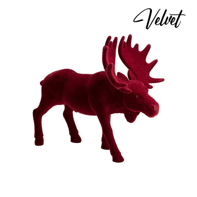 Casa di Elturo Velvet eland/rendier donker rood 1358744 large