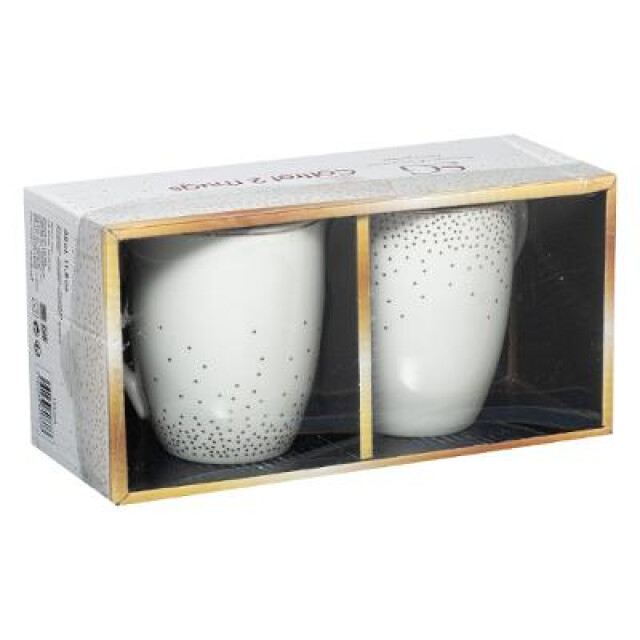 Casa di Elturo Geschenk / cadeau set set van 2 thee / koffie mok glam porselein / 1364389 large
