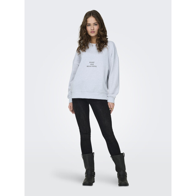 Only onlbobbi l/s good o-neck cs swt 15349053 light grey melange 06721.910.0006 large