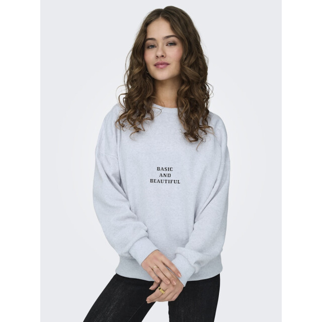 Only onlbobbi l/s good o-neck cs swt 15349053 light grey melange 06721.910.0006 large