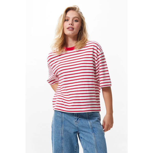 Catwalk Junkie 2502010205 striped loose fit tshirt 2502010205 Striped loose fit Tshirt large