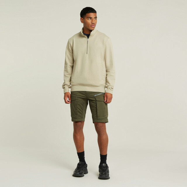 G-Star nifous half zip sweater d26305-d566 1214 dk brick 05735.829.0009 large