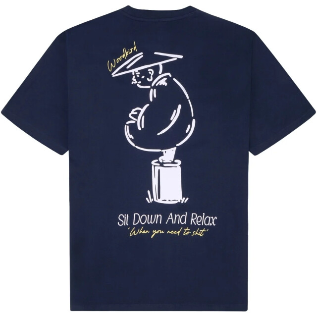 Woodbird Wbbaine pose tee 2516-412 navy r 2516-412 large