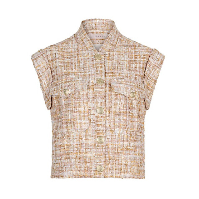 Esqualo Gilet sp25-19008 sand SP25-19008 - Sand large