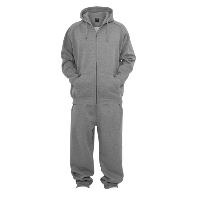 Urban Classics Uniseks effen trainingspak voor volwassenen UTTN135_grey large