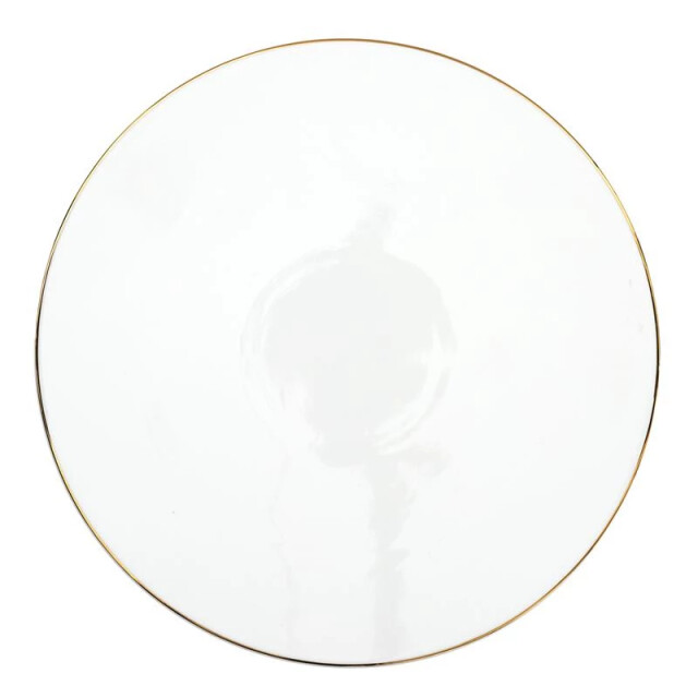 Casa di Elturo Taart plateau glam met goudkleurige rand porselein Ø30 cm 1934386 large