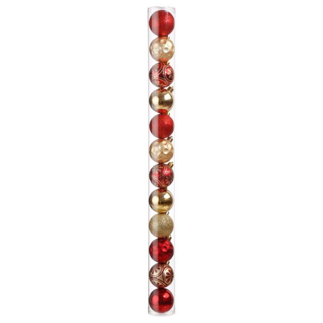 Casa di Elturo Breukvaste kerstballen set goud/ Ø 7 cm 12-delig 1624700 large