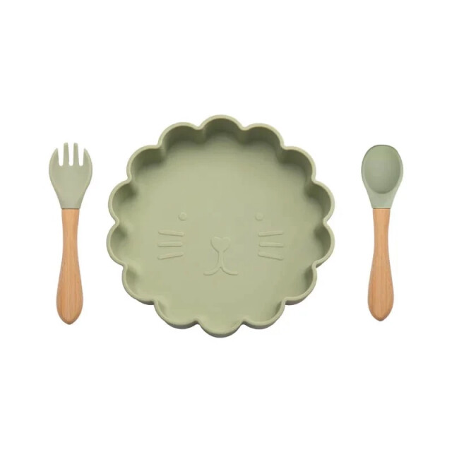 Casa di Elturo Siliconen diner set lion bordje en bestek 2762509 large