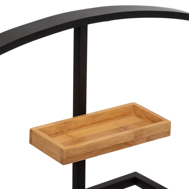 Casa di Elturo Dressboy kledingstandaard kledingbutler - bamboe en metaal – h114 cm 2780932 large
