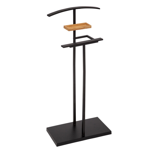 Casa di Elturo Dressboy kledingstandaard kledingbutler - bamboe en metaal – h114 cm 2780932 large