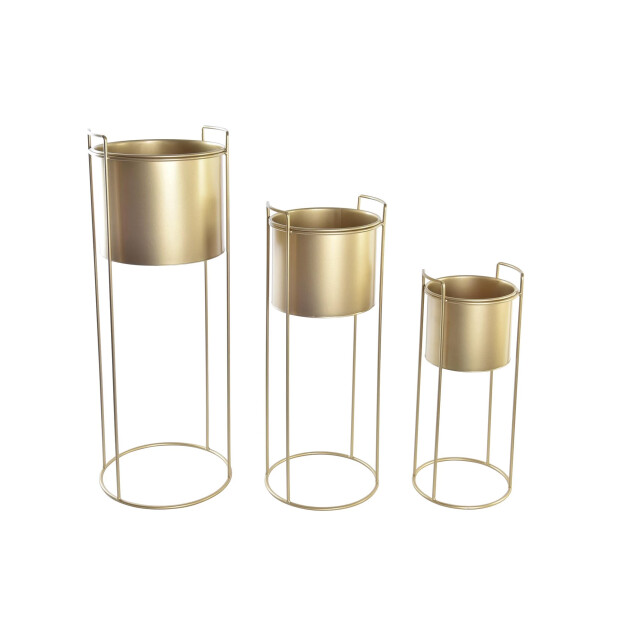 Casa di Elturo Bloempot glamour rond met standaard metaal m Ø 20 x h 50 cm 2030349 large