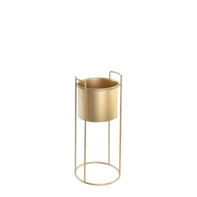 Casa di Elturo Bloempot glamour rond met standaard metaal m Ø 20 x h 50 cm 2030349 large