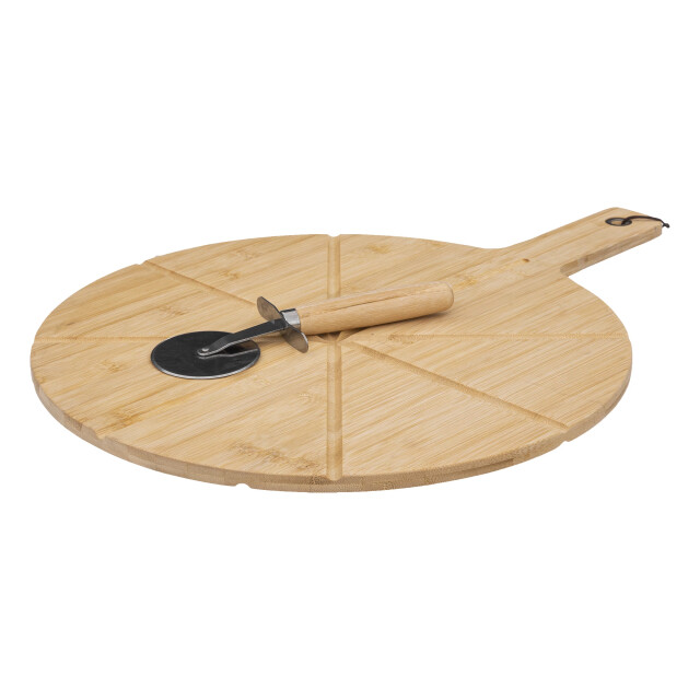 Casa di Elturo Houten pizza snijplank met pizzasnijder – xl Ø 37 cm 2781863 large