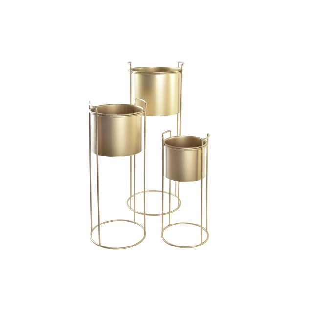 Casa di Elturo Bloempot glamour rond met standaard metaal m Ø 20 x h 50 cm 2030349 large