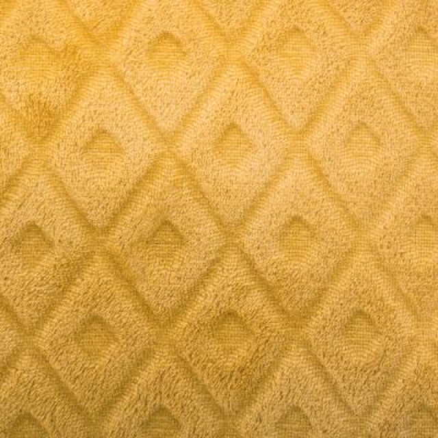 Casa di Elturo Flanellen fleece plaid cubic oker l 125 x 150 cm 1358756 large