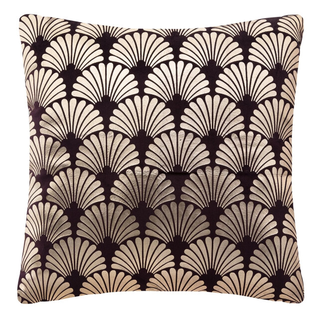 Casa di Elturo Velvet sierkussen pauw – donker paars/ – 40 x 40 cm 2171495 large
