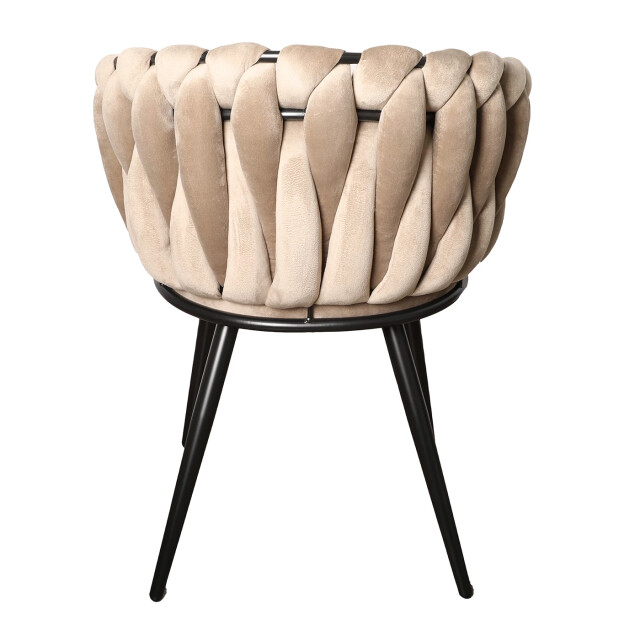 Casa di Elturo Velvet eetkamerstoel wave sand white 2066439 large