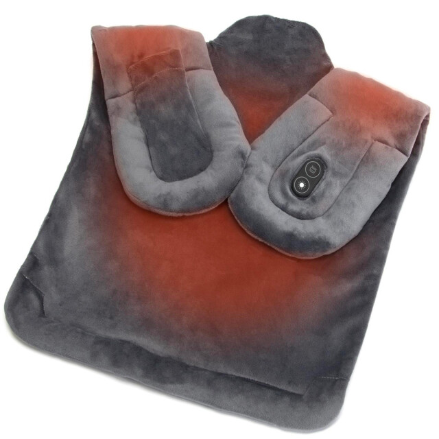 Casa di Elturo Usb verwarmd rug- en schouderkussen met massage – 3 warmtestanden & 3 massage 3066254 large