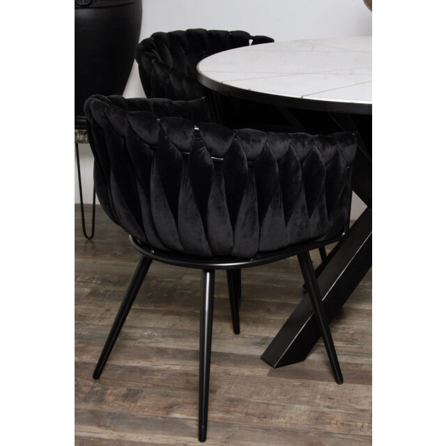 Casa di Elturo Velvet eetkamerstoel wave - 2066440 large
